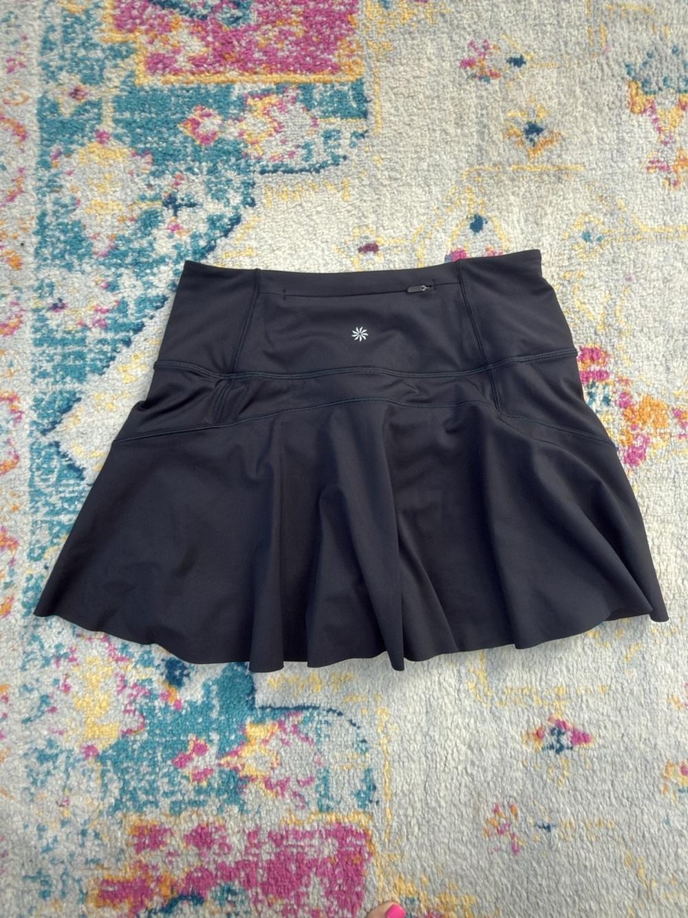 Athleta Black Athletic Skort with Built-In Shorts